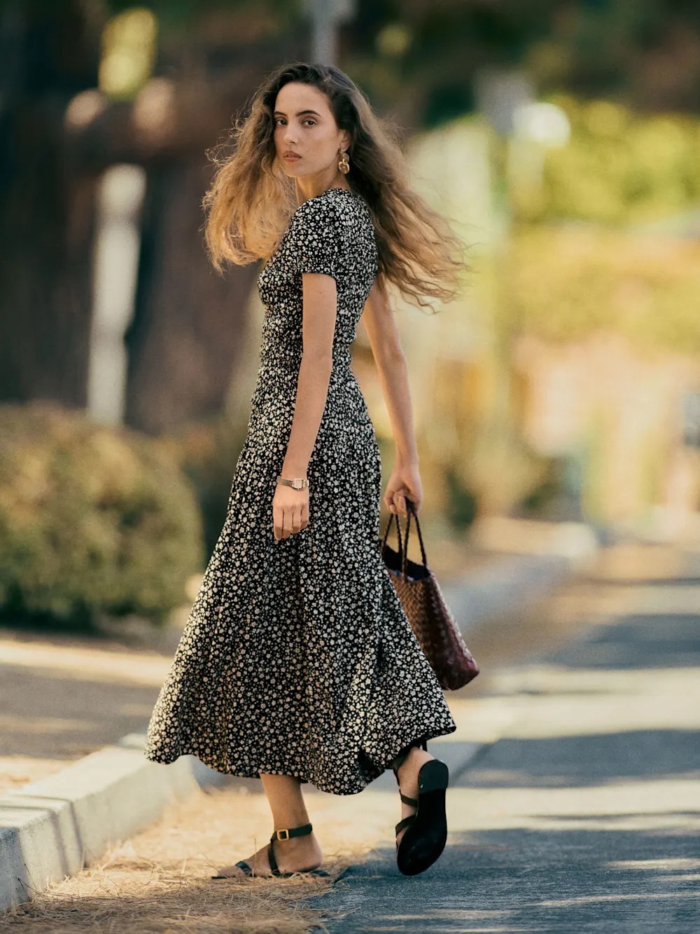 Reformation Kiria Dress Black - Size 4 - Picture 2 of 6